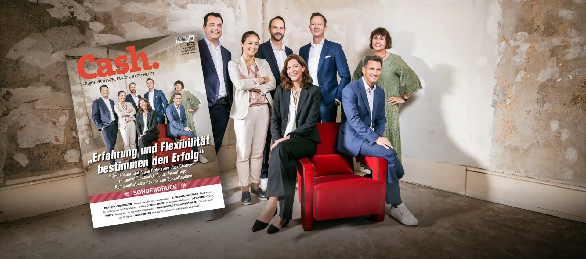 Cash. Titel mit der Führungsriege - Erfahrung und Flexibilität bestimmen den Erfolg