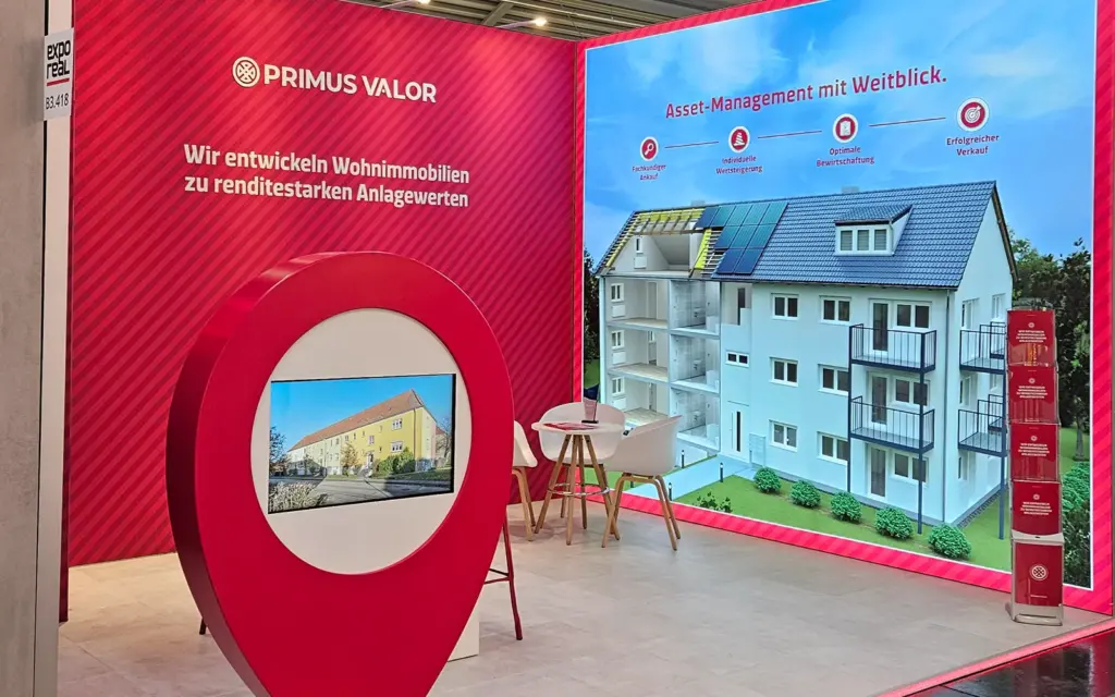 Primus Valor EXPO REAL 2025 - Messestand