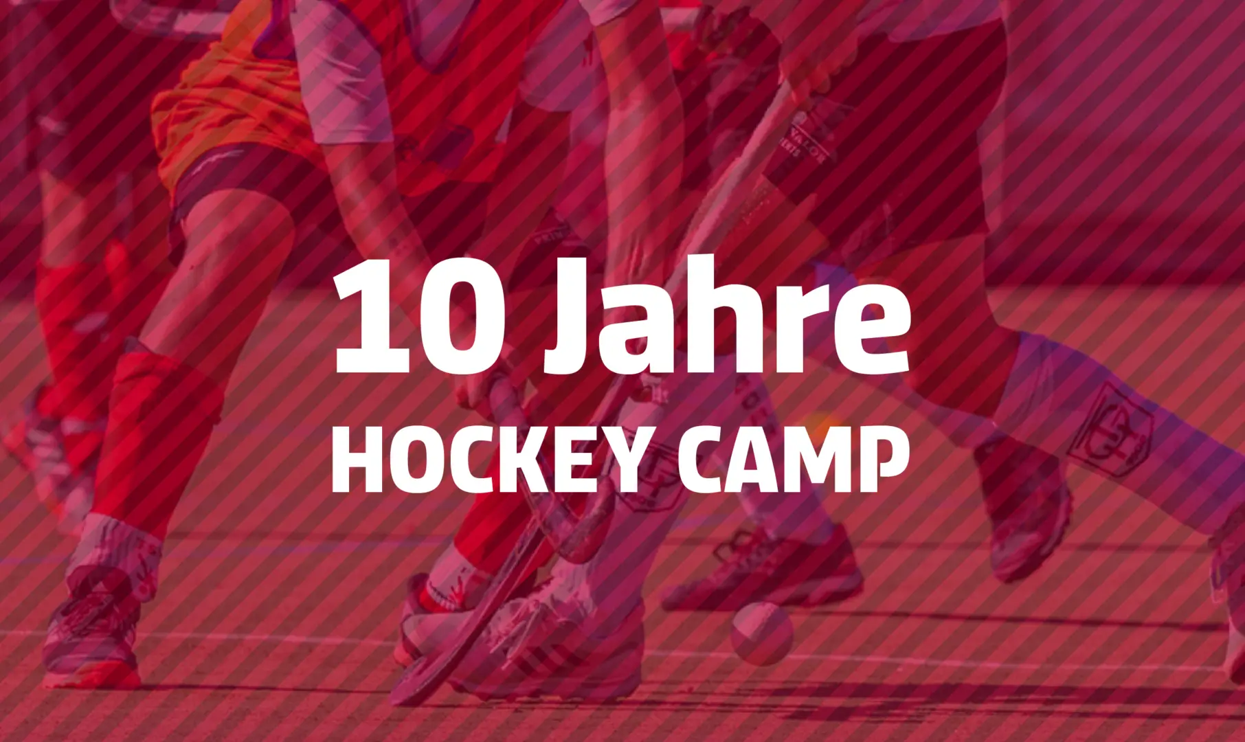 Visual mit Typo: 10 Jahre Hockey Camp