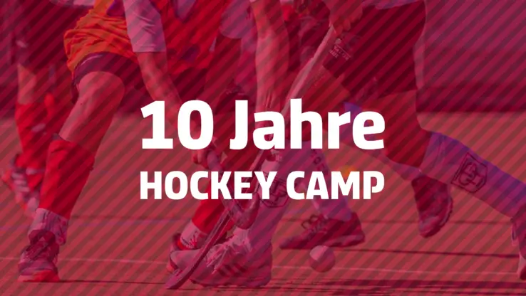 Visual mit Typo: 10 Jahre Hockey Camp