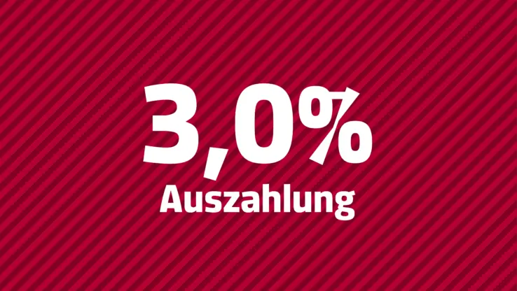 Visual zum ICD 8 R+: 3,0 % Auszahlung