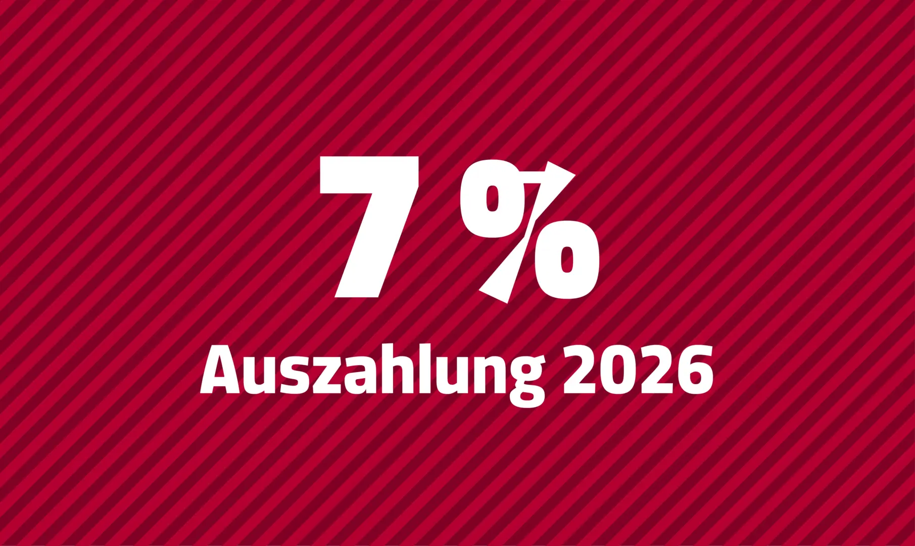 Visual: 7% Gesamtauszahlung 2026 im ICD 8 R+