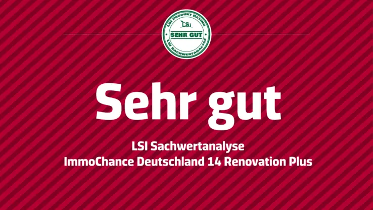 Visual LSI Sachwertanalyse 2026 - Bestnote Sehr gut für ICD 14 R+